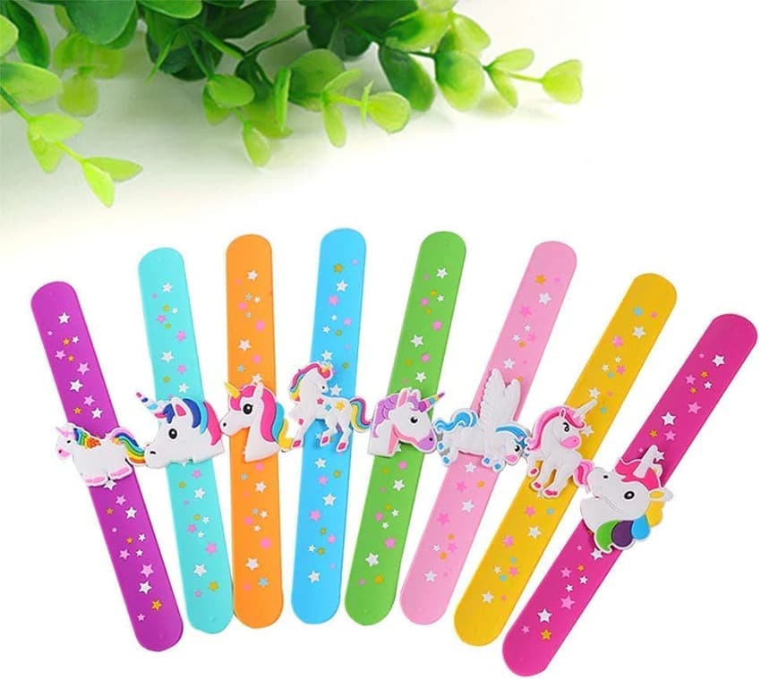 Magical Unicorn Slap Bands for Kids – Fun & Colorful Party Bracelets (1 Pc)