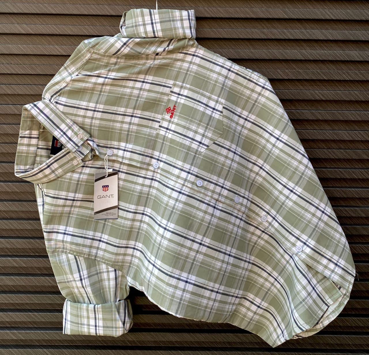 GANT Men’s Checkered Full Sleeve Shirt – Pure Cotton Button-Down